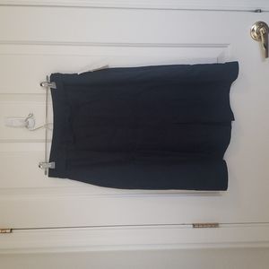A-line navy blue skirt with pockets NWT